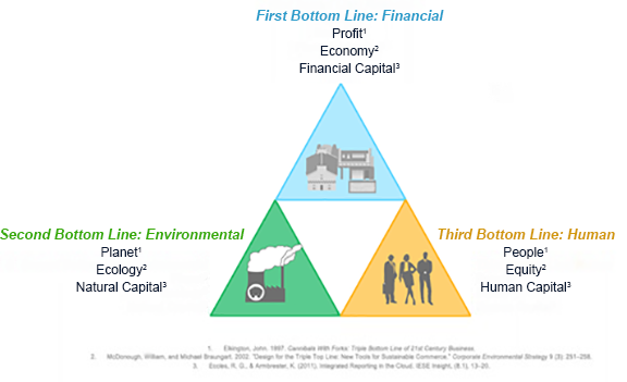 The lifecycle of the triple bottom line approach