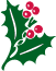 matching sprig of holly