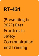 SR-(3).png RT-431  (Presenting in 2027) Best Practices in Safety Communication and Training